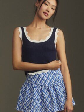 Corey Lynn Calter Linen Yoked Shorts